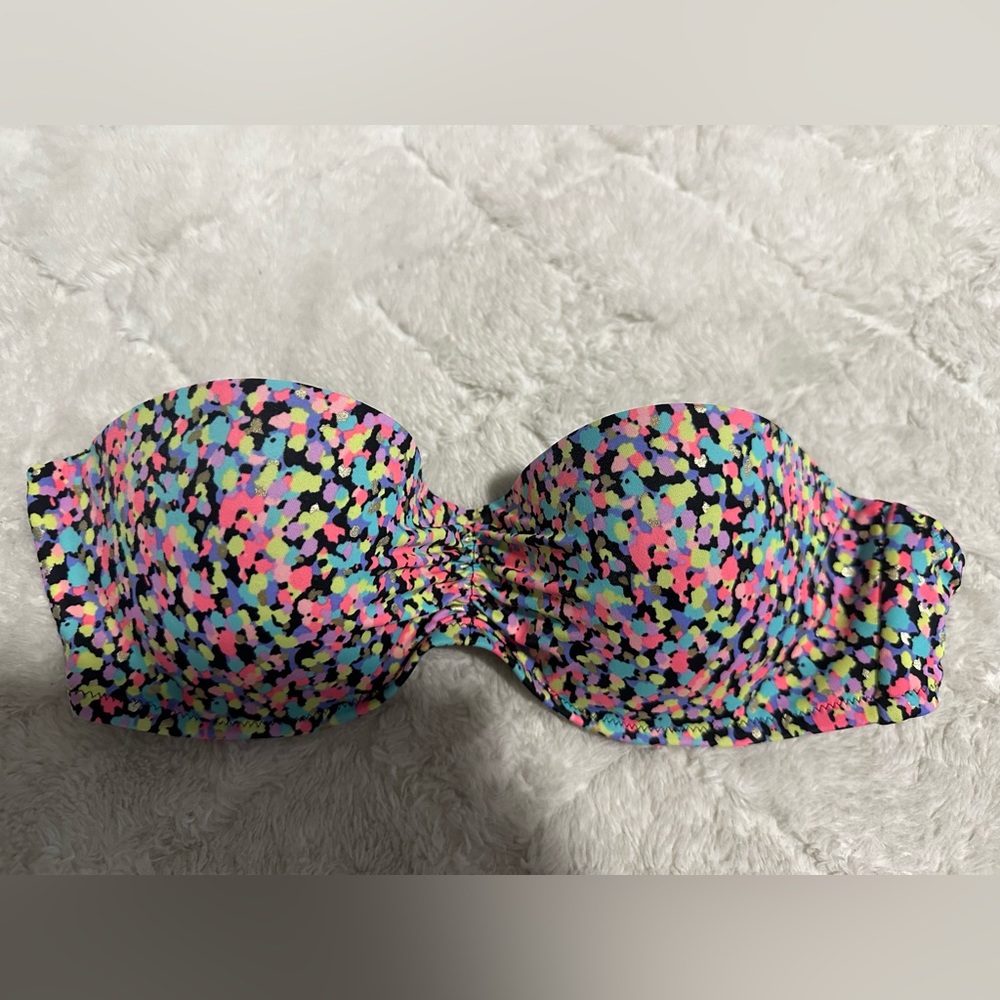 Victoria’s Secret Colorful Bandeau Bikini Top